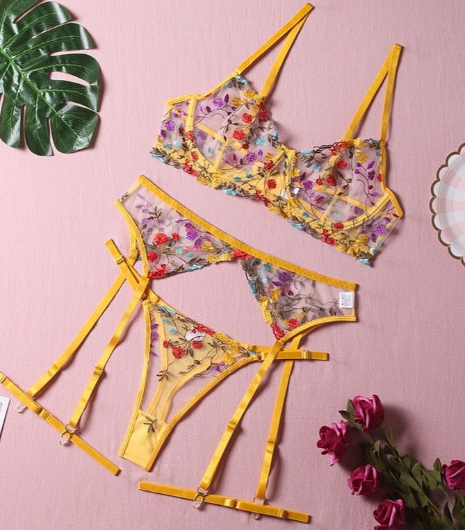 Claire™ | Ensemble de lingerie française 3 pièces