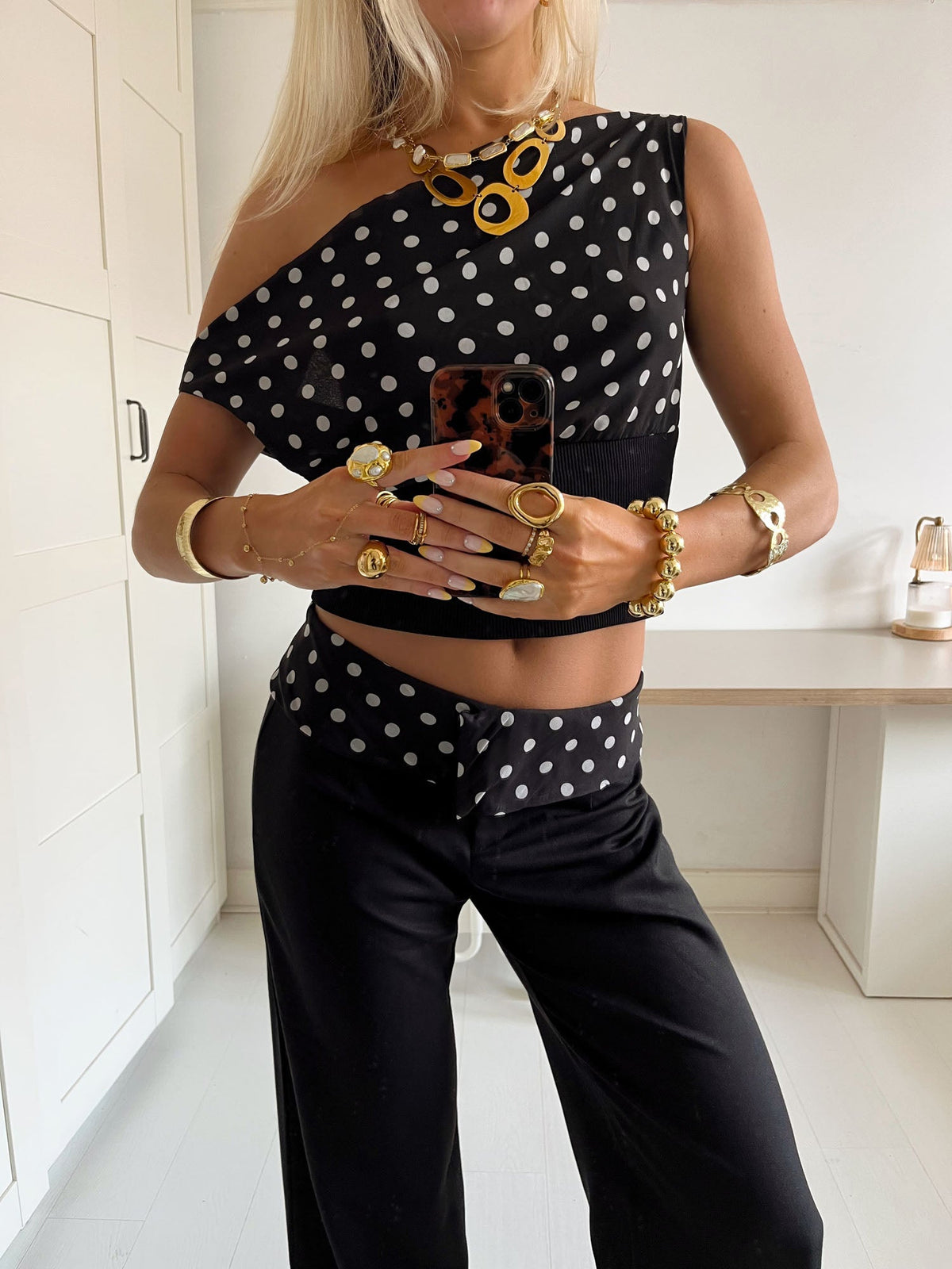 Top à Pointillés Femme - Léger & Stylé