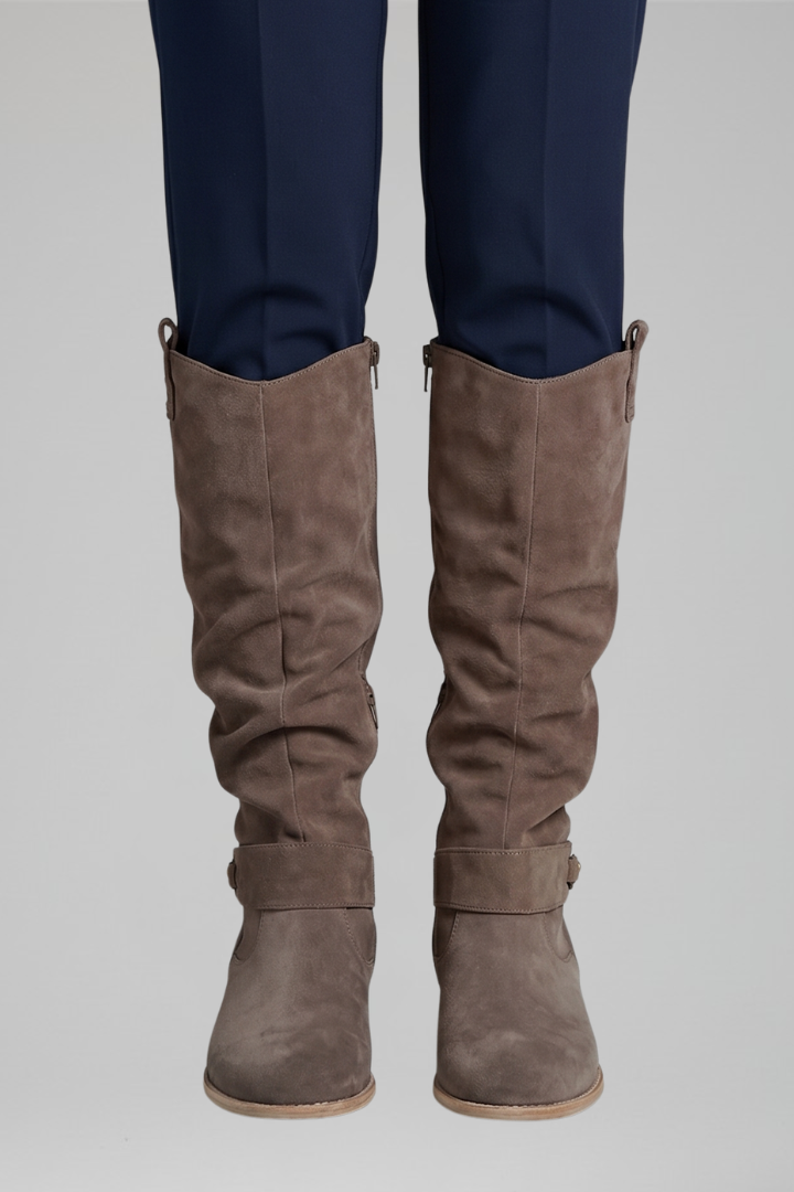 Bottes hautes à boucle pour femmes