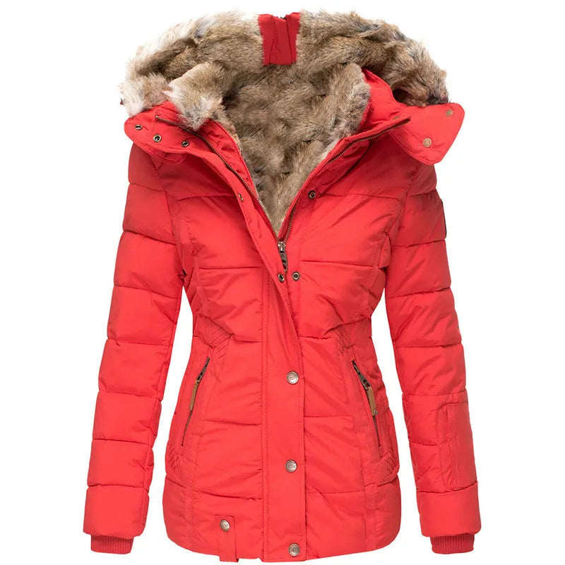 Audra - Parka matelassée à capuche fausse fourrure