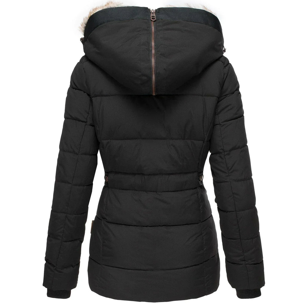 Audra - Parka matelassée à capuche fausse fourrure