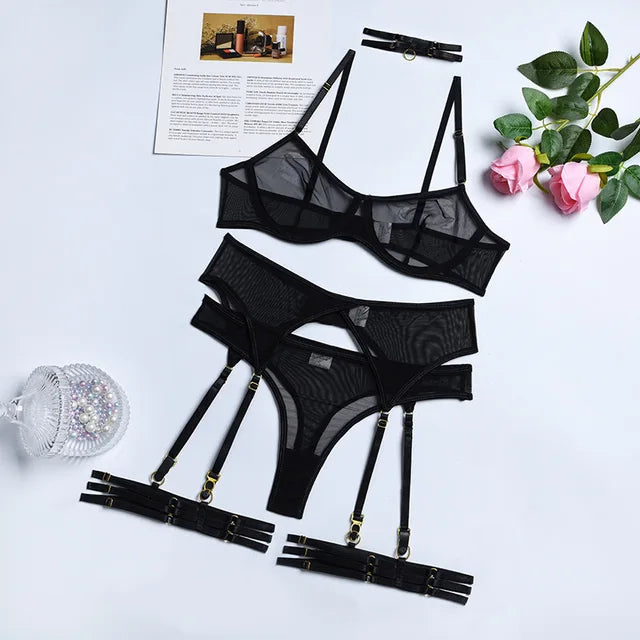 Ensemble de lingerie 4 pièces