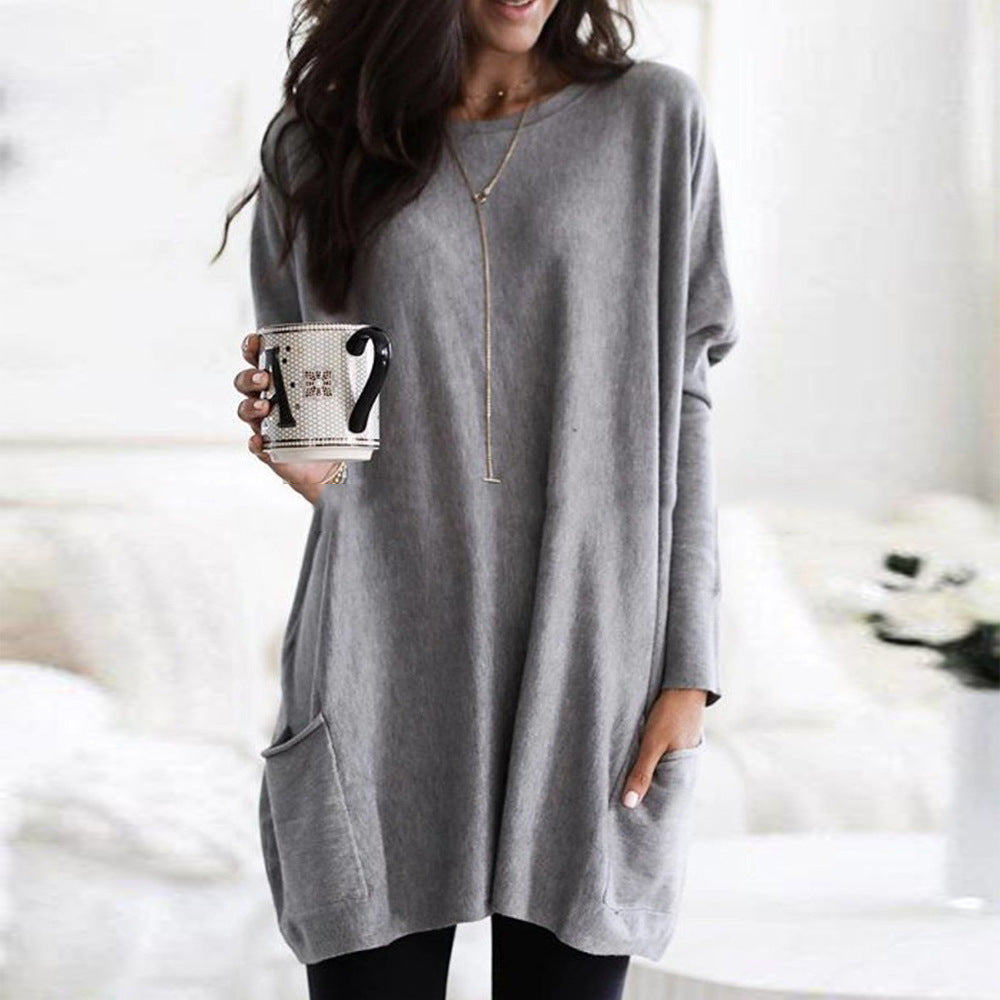 Pull Tunique Décontracté | Look Casual | Avec Poches Pratiques