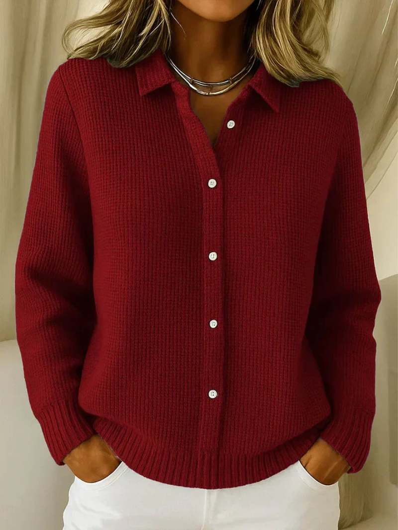 Gráinne | Gilet tricoté avec texture fine