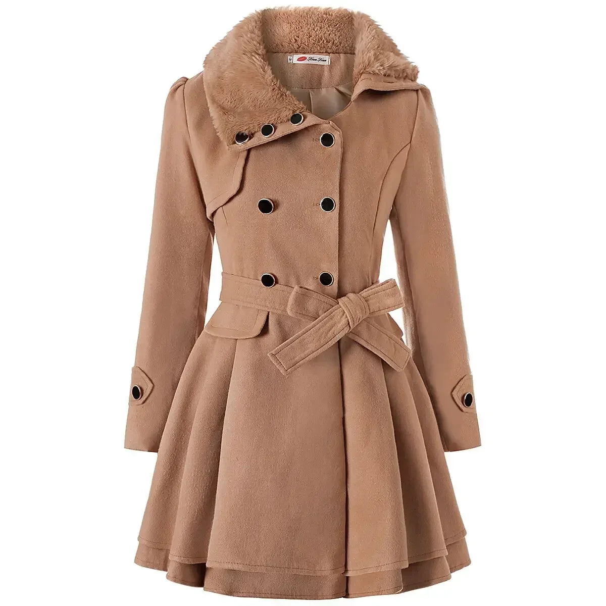 Mila - Manteau Slim en Laine Élégance et Chaleur