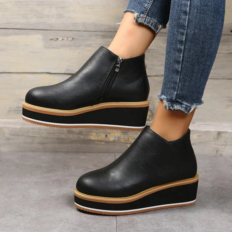 Bottines à plateforme pour femmes