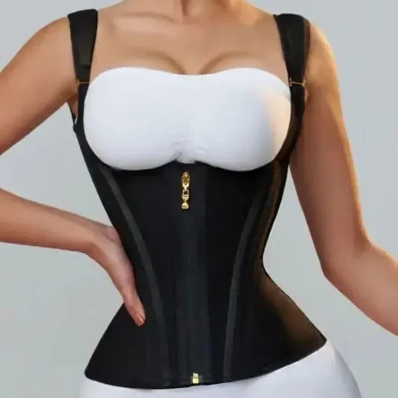 Gilet de contrôle de l'abdomen à double ceinture Entraîneur de taille