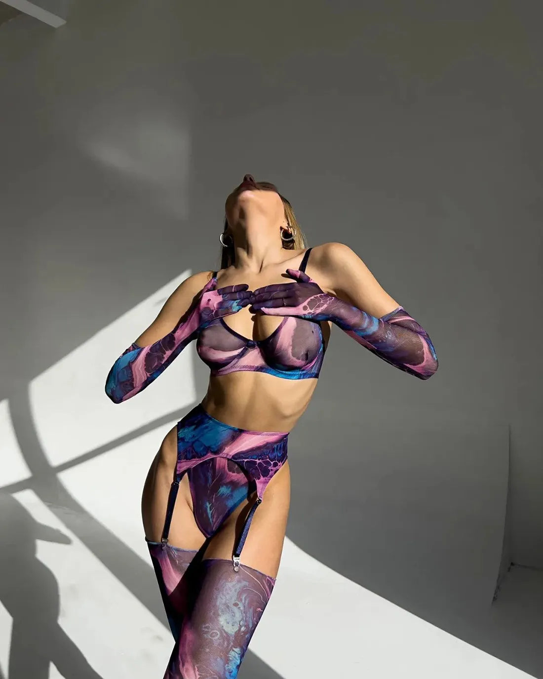 Valérie™ | Ensemble de lingerie 5 pièces Tie Dye