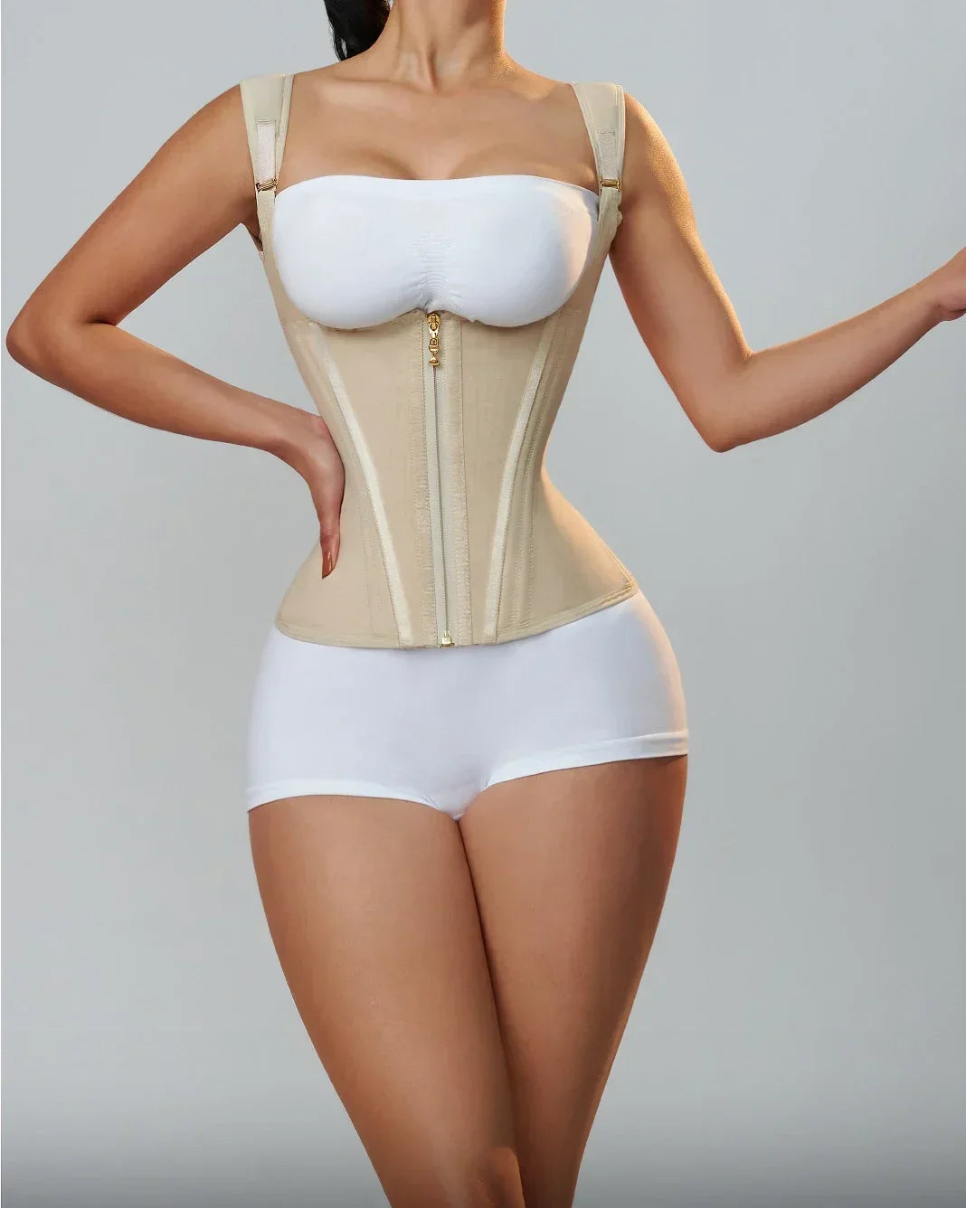 Gilet de contrôle de l'abdomen à double ceinture Entraîneur de taille