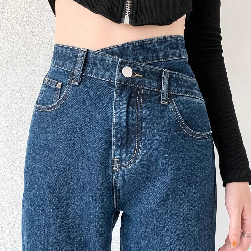 Jeans mom élégants pour femmes | Taille haute