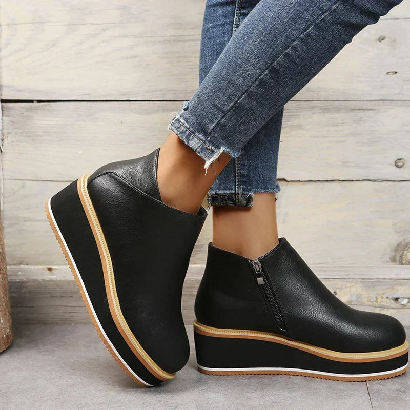 Bottines à plateforme pour femmes