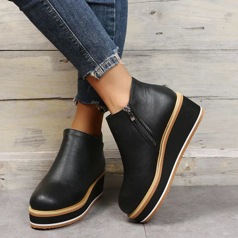 Bottines à plateforme pour femmes