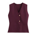 Cardigan Court Femme | Tricot Léger & Sans Manches | Tendance et Confort pour Été 2025