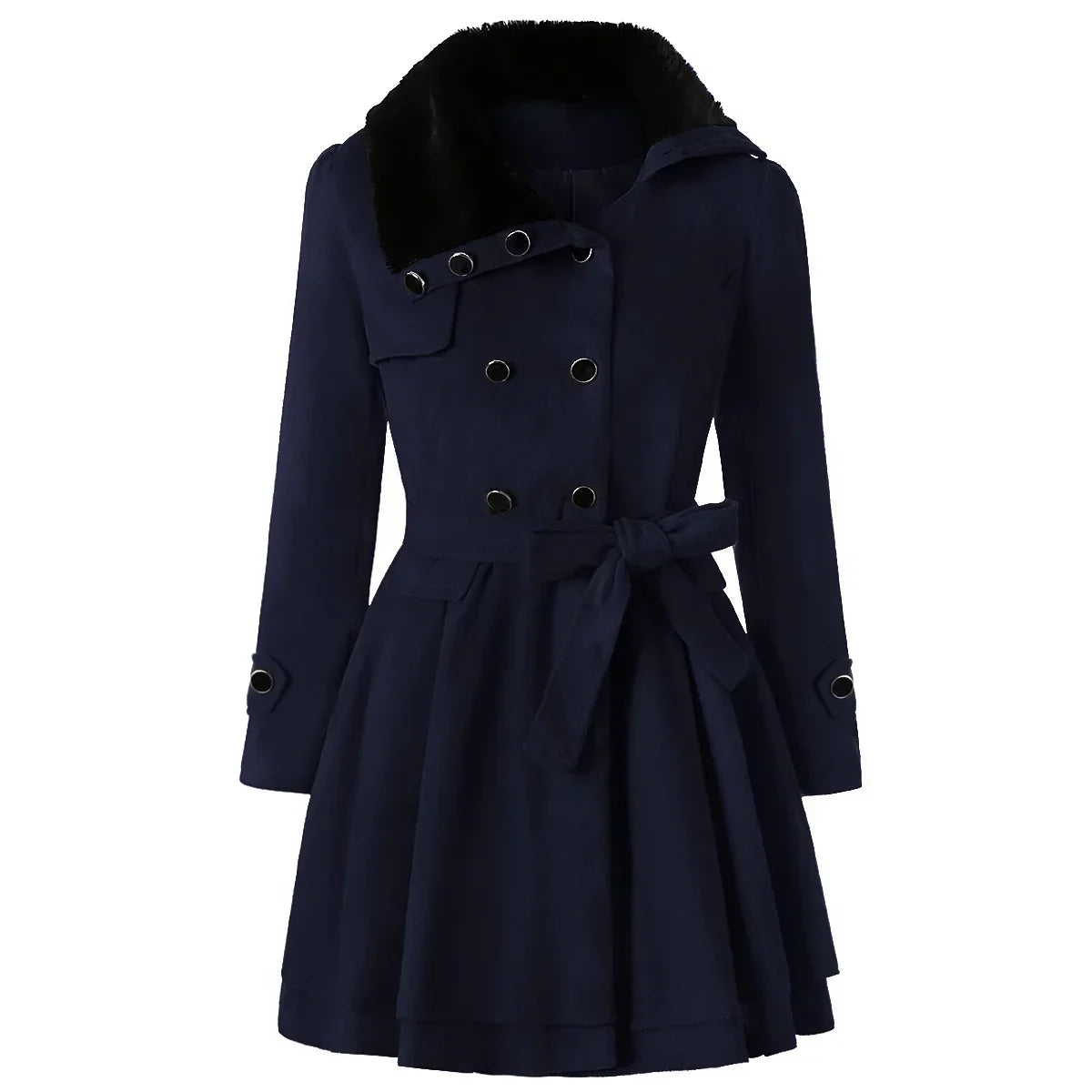 Mila - Manteau Slim en Laine Élégance et Chaleur