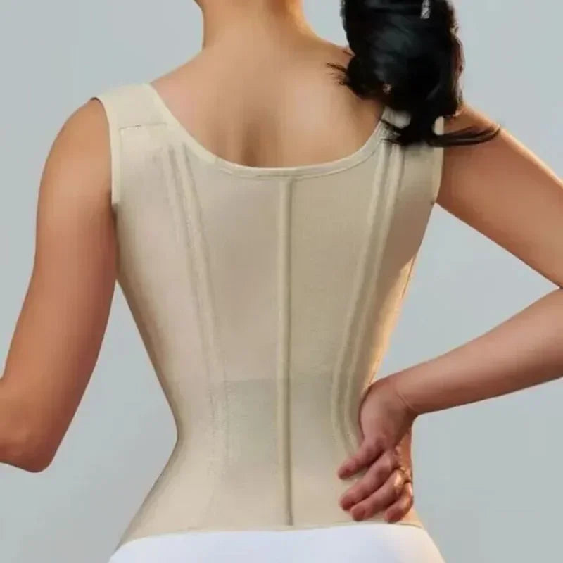 Gilet de contrôle de l'abdomen à double ceinture Entraîneur de taille