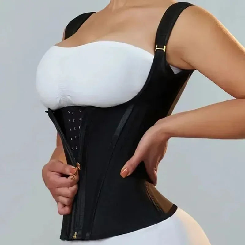 Gilet de contrôle de l'abdomen à double ceinture Entraîneur de taille