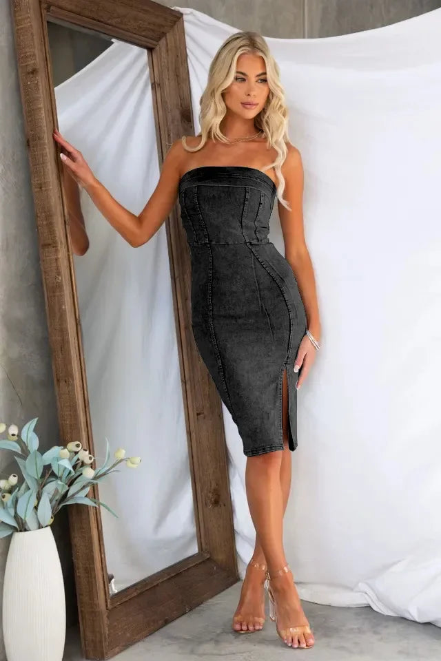 Robe en denim