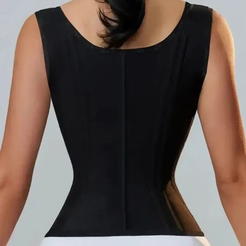 Gilet de contrôle de l'abdomen à double ceinture Entraîneur de taille