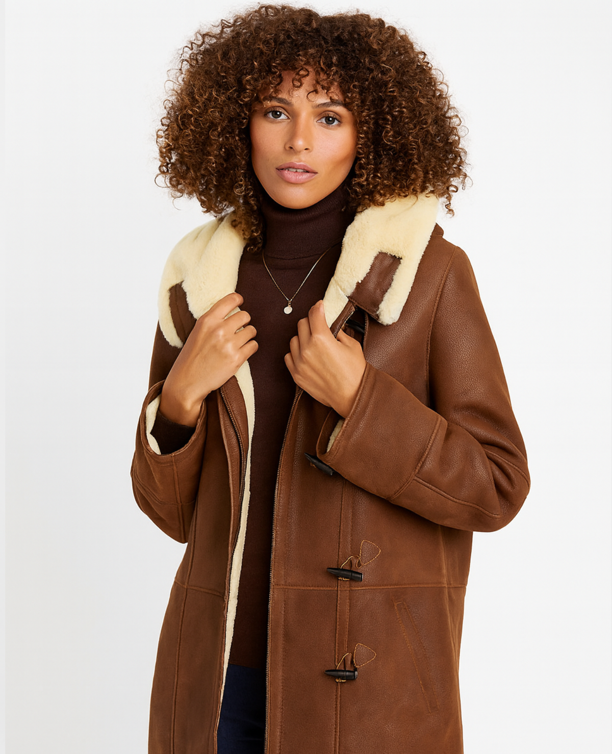 Manteau Femme Doublé Fourrure Synthétique – Élégance Hivernale & Confort Absolu