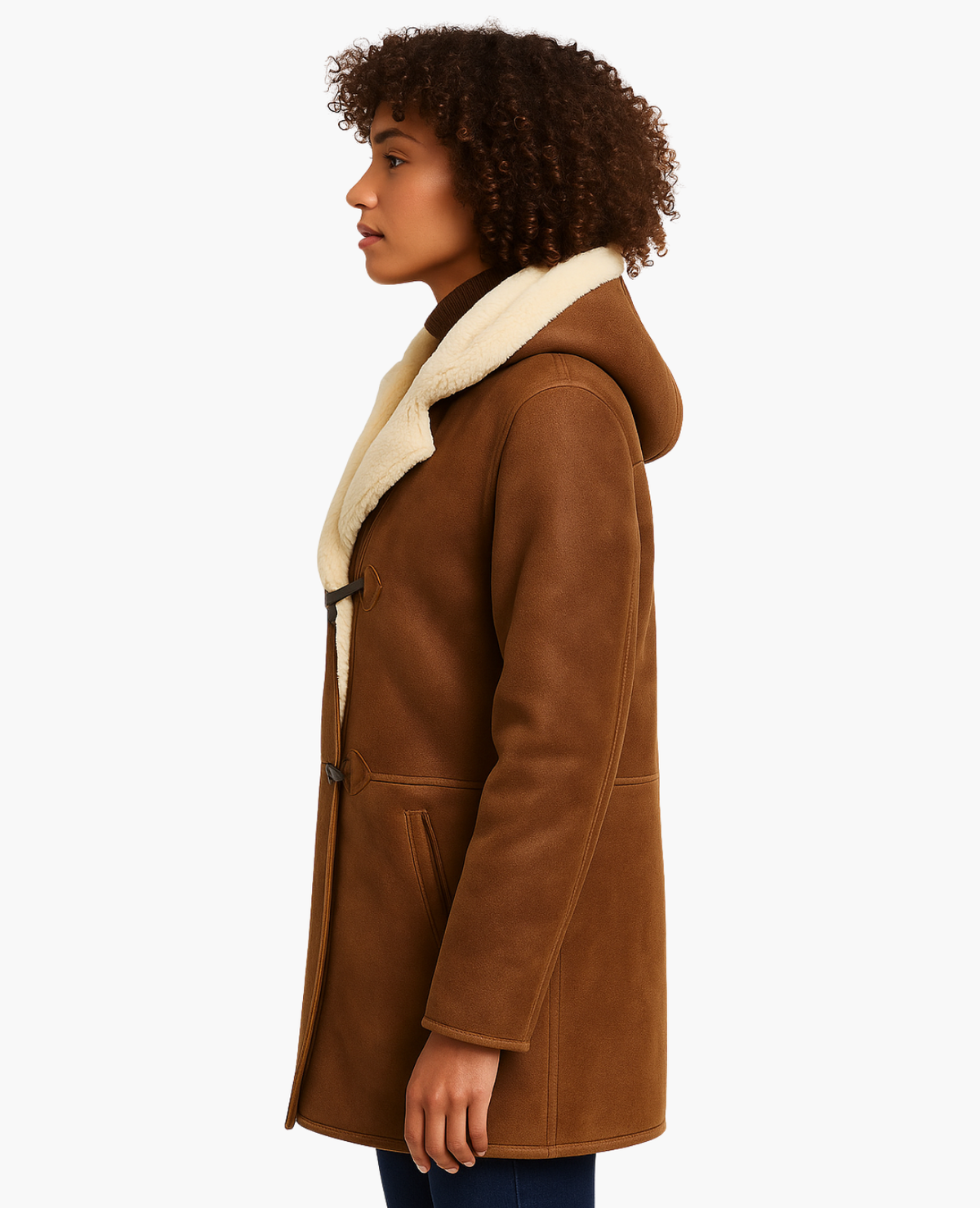 Manteau Femme Doublé Fourrure Synthétique – Élégance Hivernale & Confort Absolu
