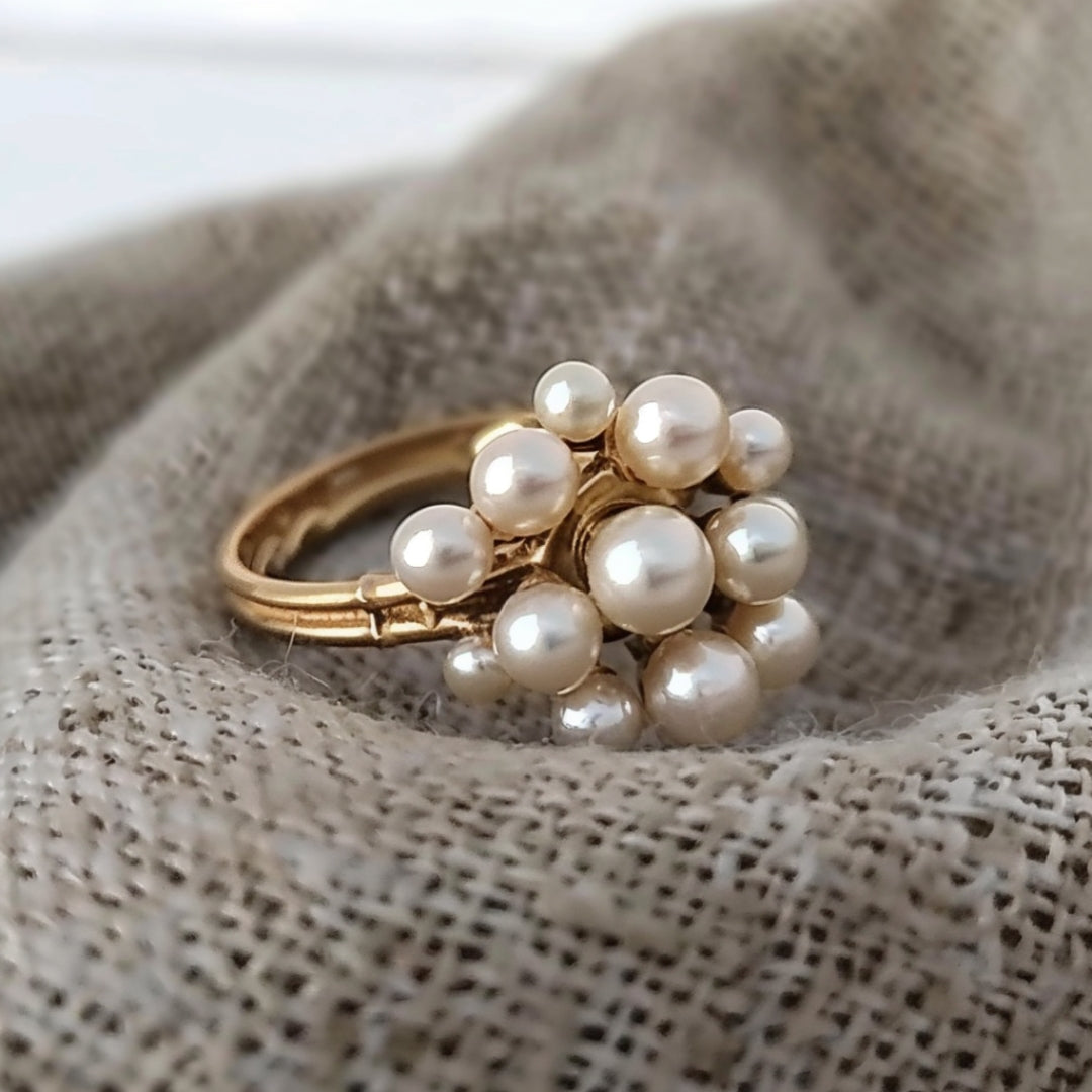 Bague Femme à Perle Ovale