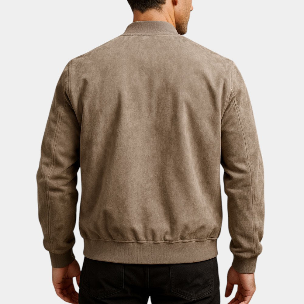 Adrian | Veste bomber en daim premium