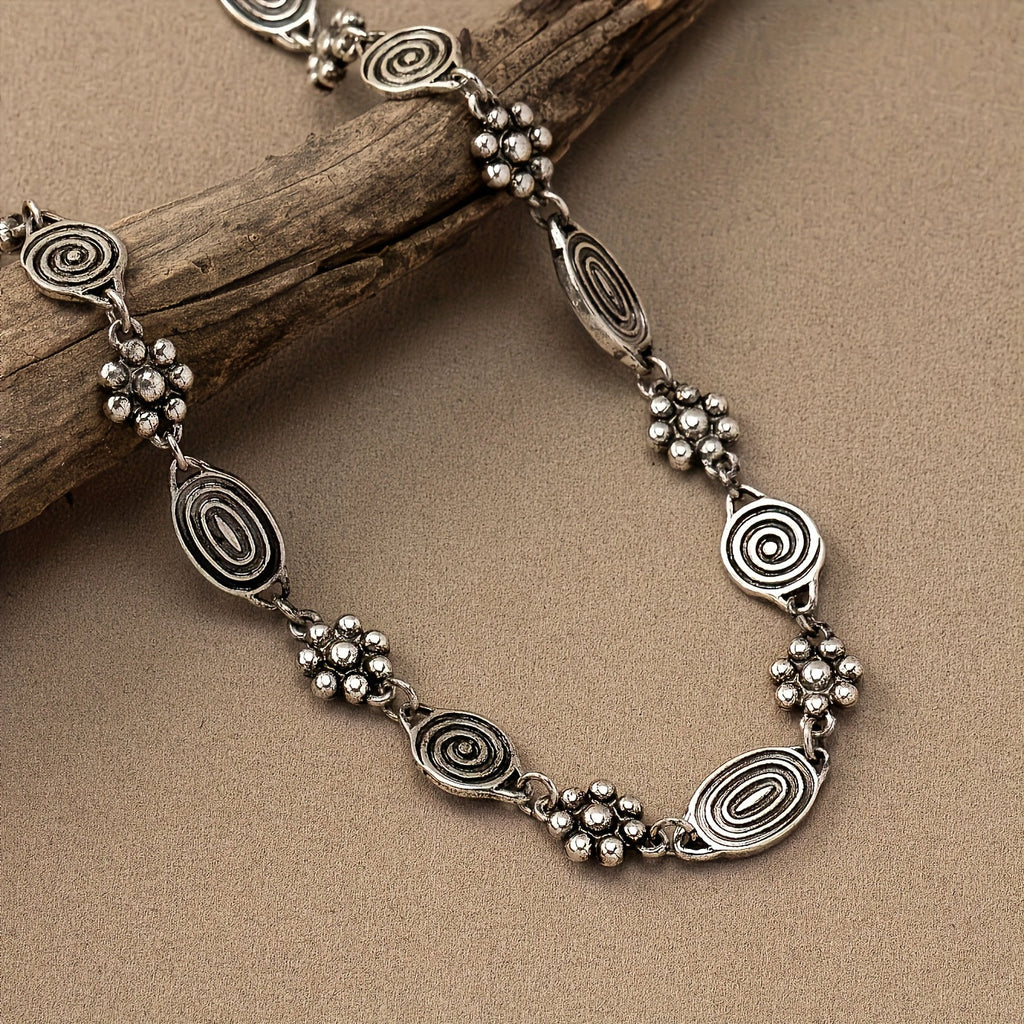 Collier Ras-de-Cou Femme à Volute Florale