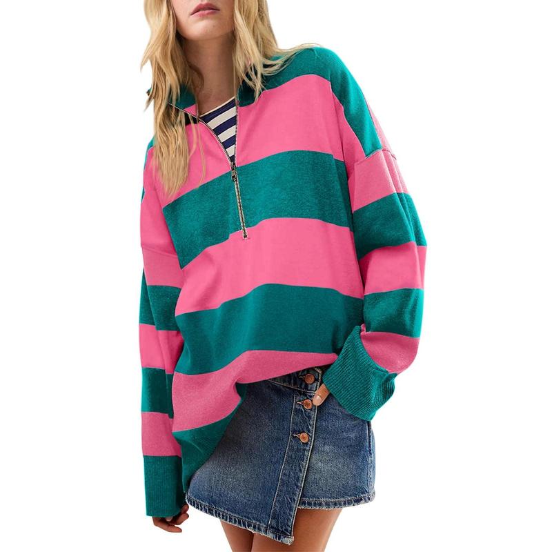 Dorelisse - Pull Oversize à Col Roulé avec Demi-Fermeture Éclair