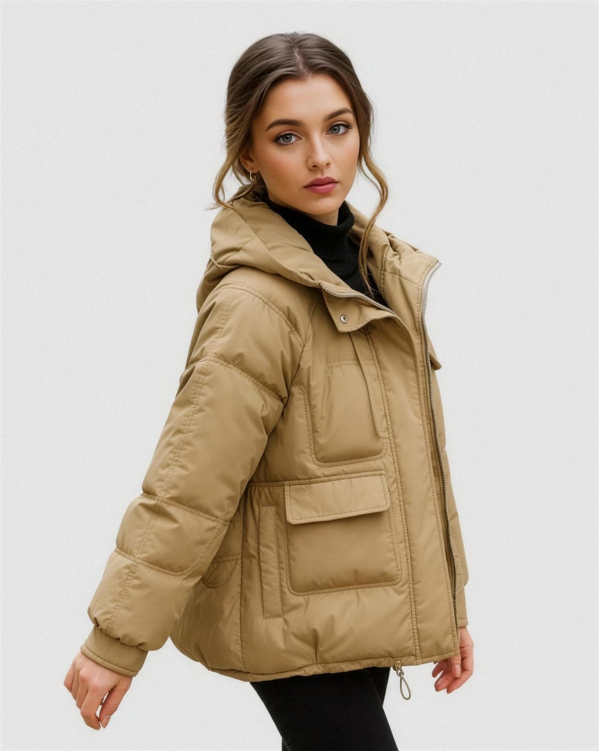 Doudoune Femme Capuche – Chaude, Légère & Stylée | Confort Automne Hiver