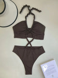 Bikini Dos Nu Femme | Noué & Ajustable | Confortable et Séchant Rapidement
