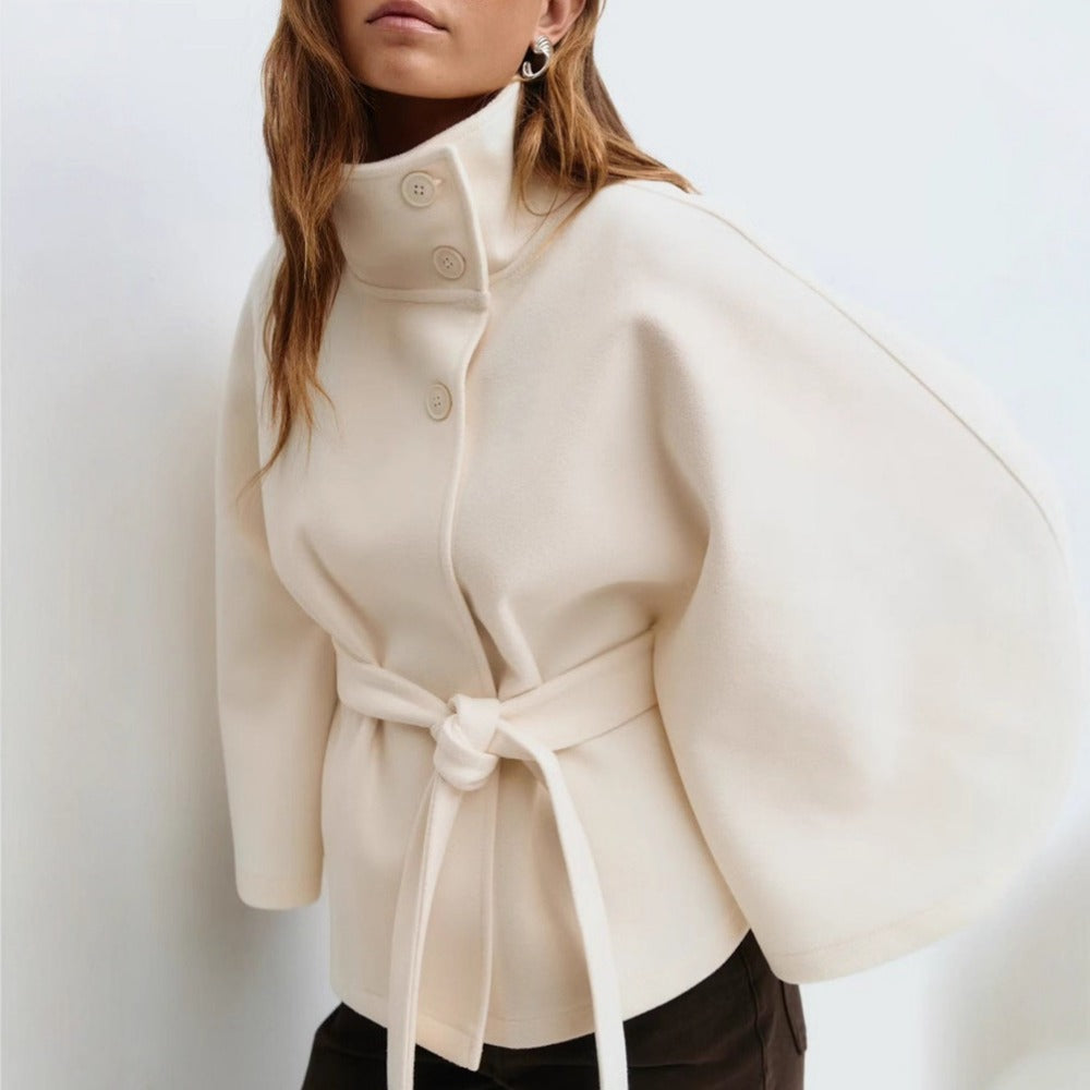 Estelle | Manteau Cape Col Haut