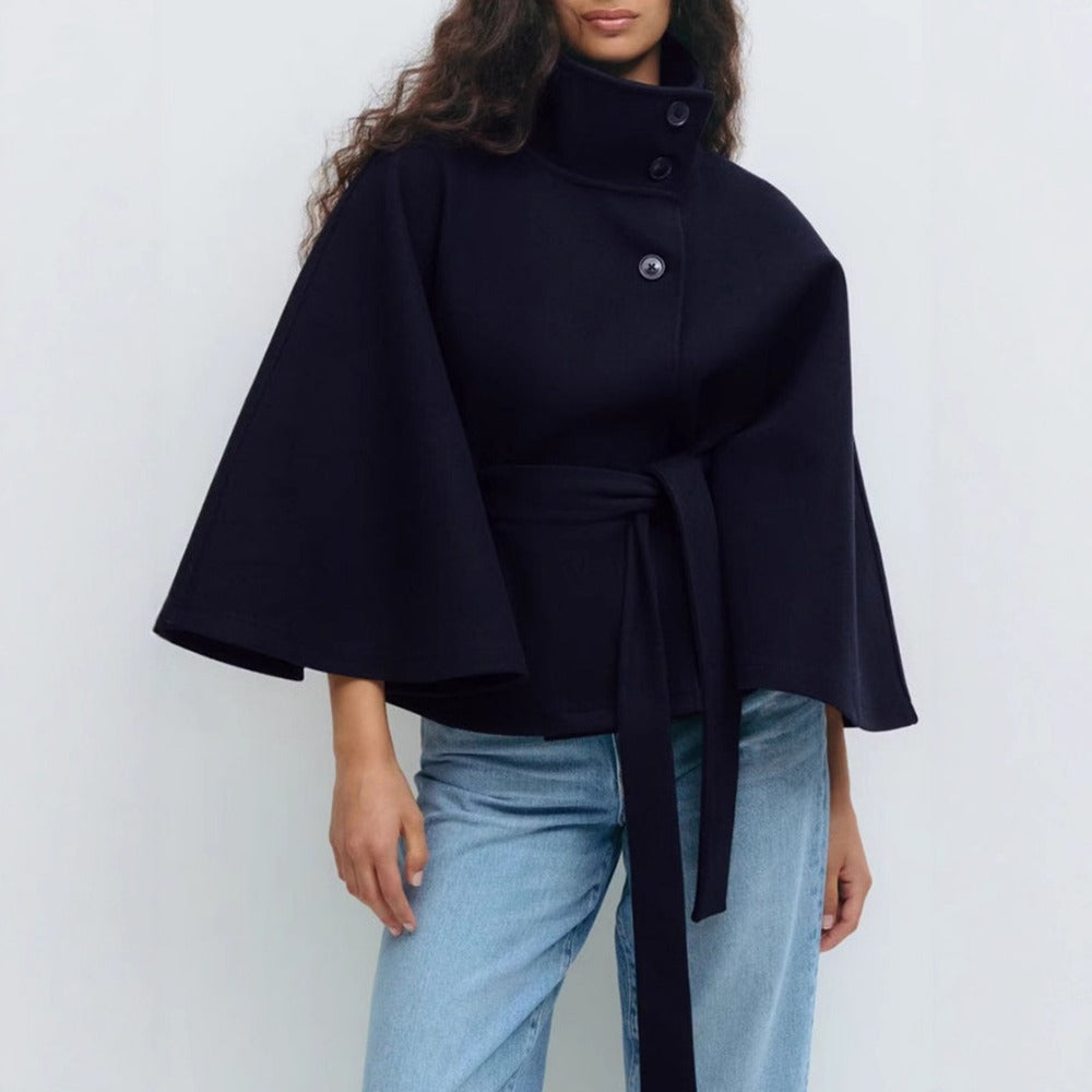 Estelle | Manteau Cape Col Haut