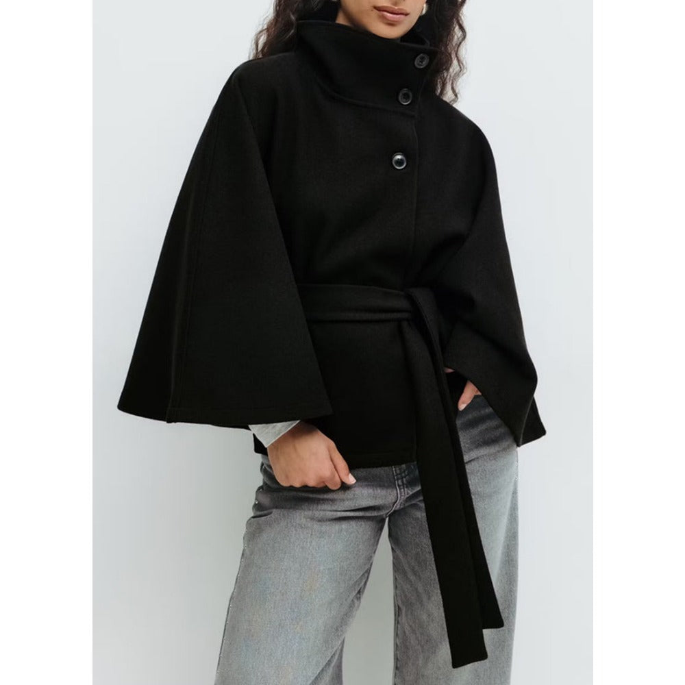 Estelle | Manteau Cape Col Haut