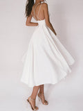 Robe élégante pour femmes | Satin & bretelles croisées | raffinement et confort pour occasions spéciales