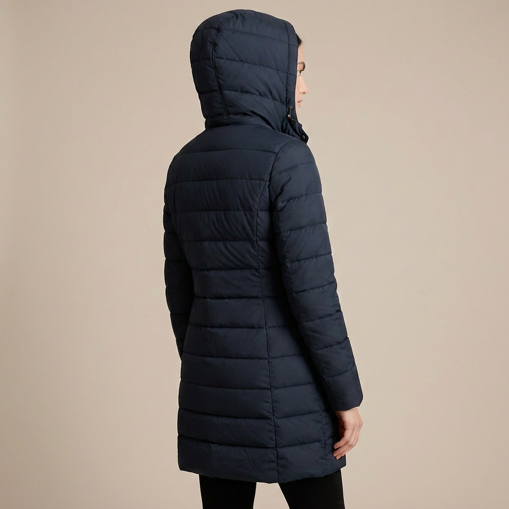 Doudoune Longue Femme à Capuche – Chaude & Matelassée