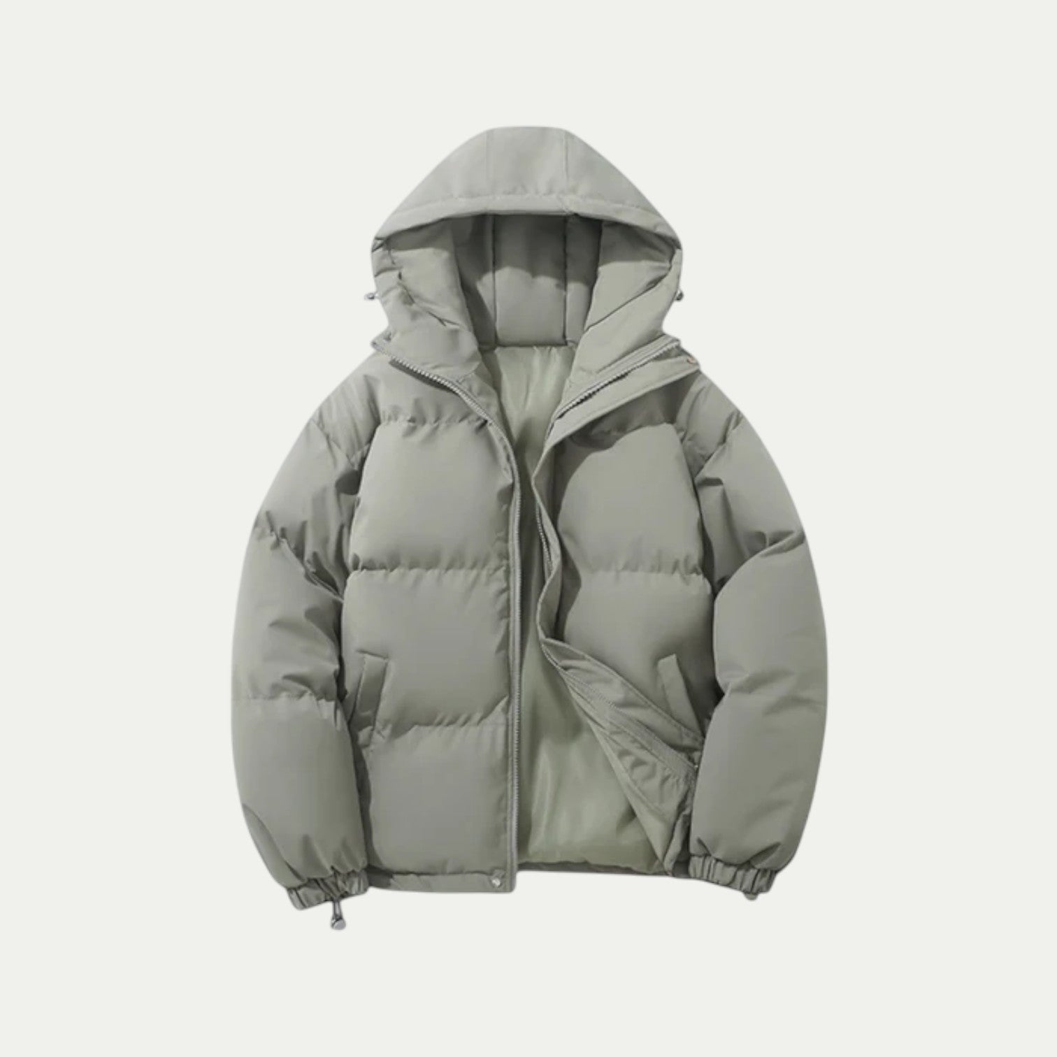 Parka imperméable à capuche en duvet unisexe