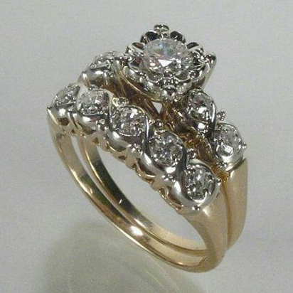 Bague Femme à Pierre Décorative Style 75