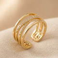 Bague Femme Croix Réglable