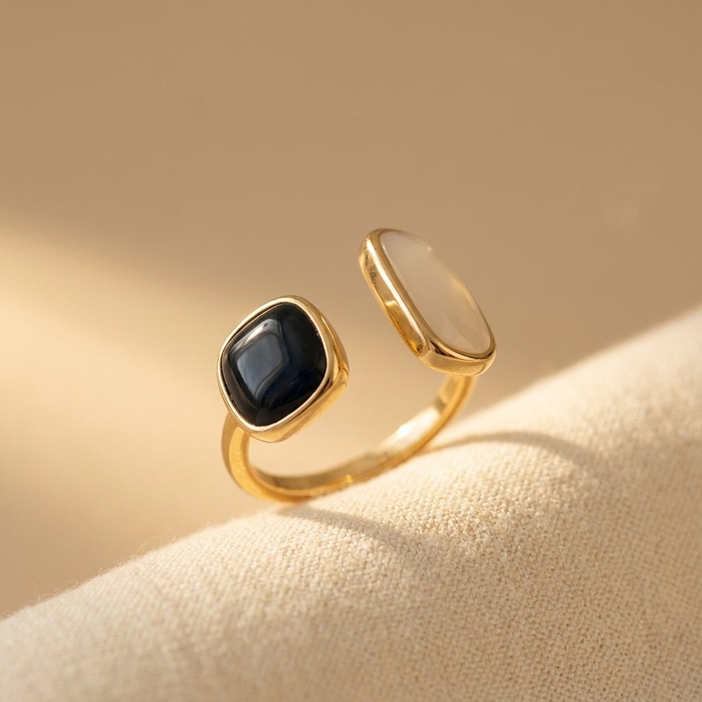 Bague Femme Réglable Motif Balance