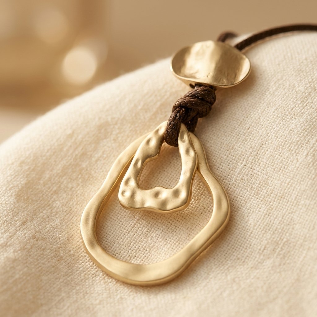 Collier Femme Pendentif Géométrique Bohème