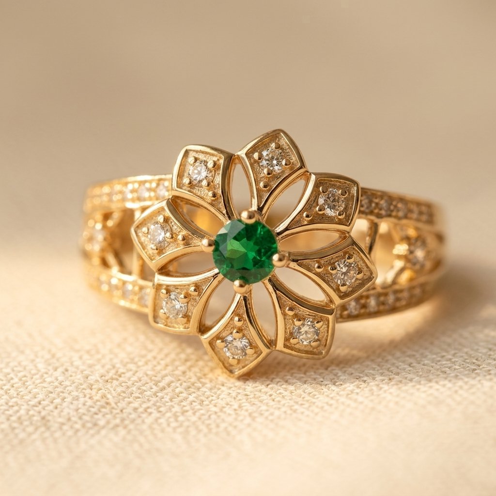 Bague Femme à Volutes Ajourées