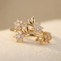 Bague Fleur Femme Rouge Statement