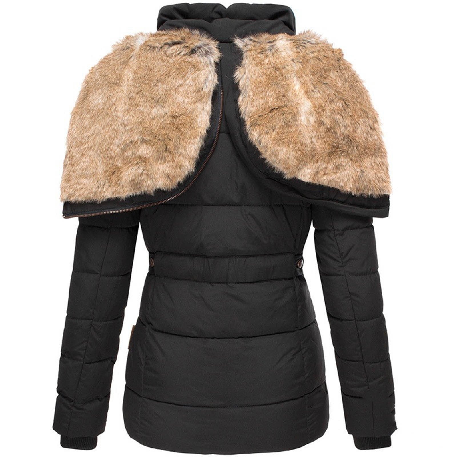 Audra - Parka matelassée à capuche fausse fourrure