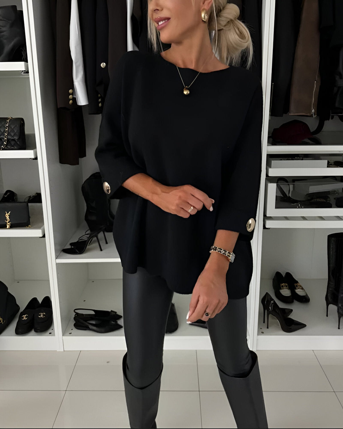 Lucie | Pull Doux avec Boutons