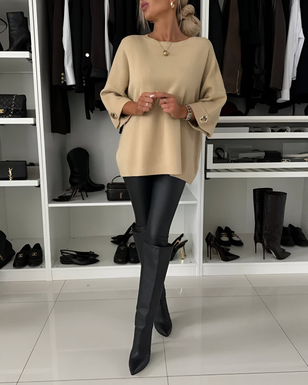 Lucie | Pull Doux avec Boutons