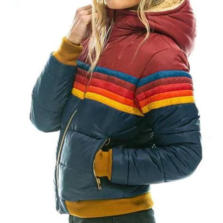 Monique - Doudoune Hiver Femme avec Capuche et Poches Oversize
