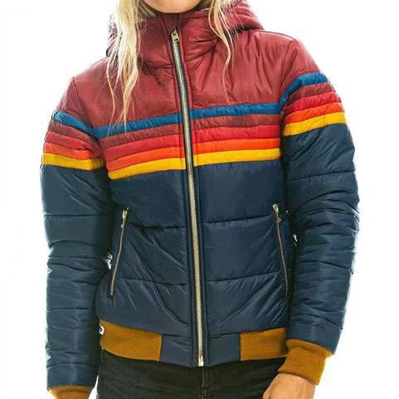 Monique - Doudoune Hiver Femme avec Capuche et Poches Oversize