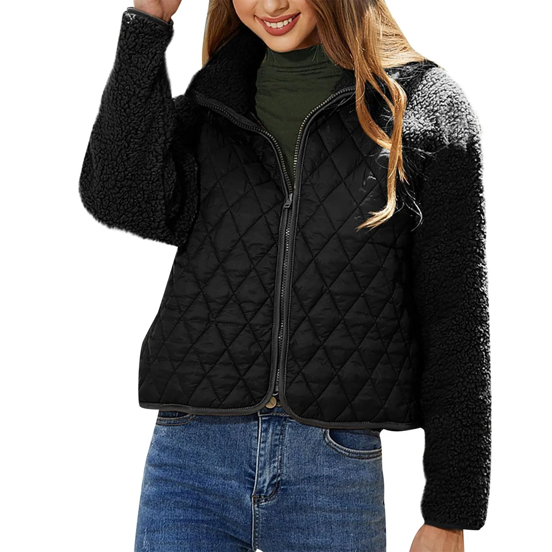 Noemie - Veste bomber moderne et chaude avec fermeture éclair