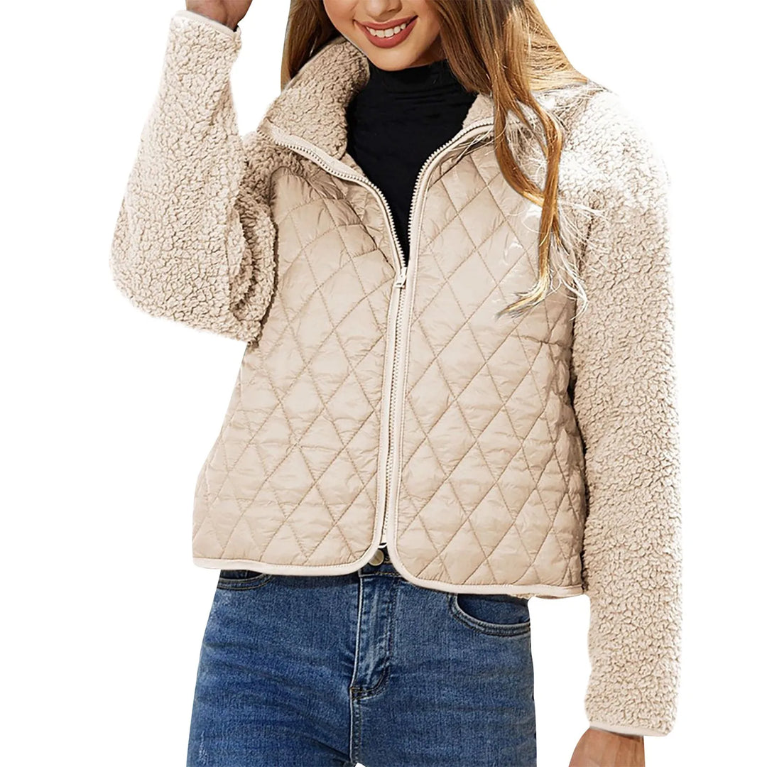 Noemie - Veste bomber moderne et chaude avec fermeture éclair