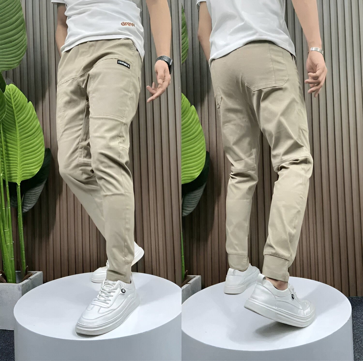 Pantalon Cargo Stretch soigné